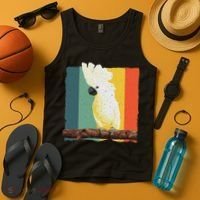 Cool Cockatoo Art For Women Parrot Lover Goffin Cockatoo Tank Top thumb 4