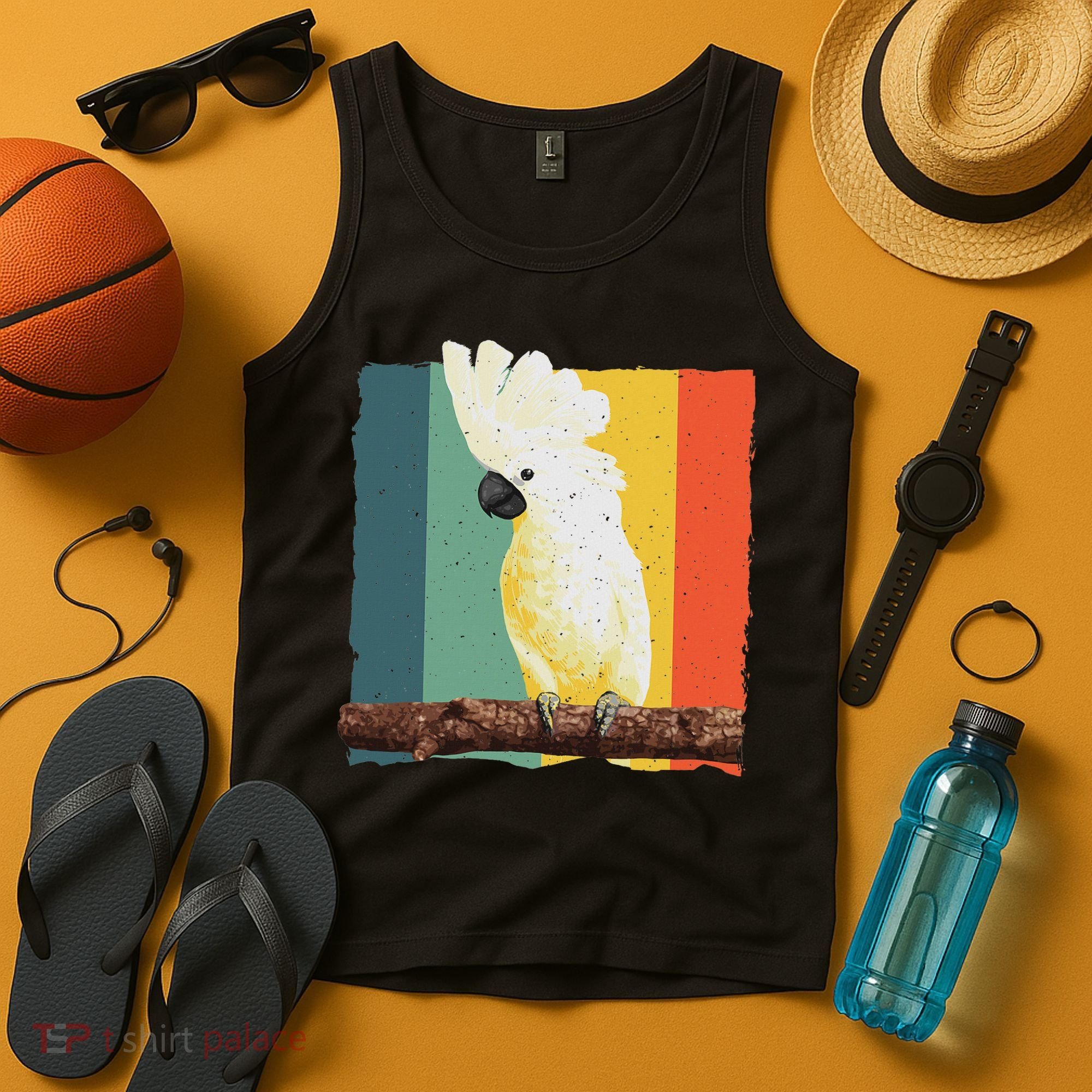Cool Cockatoo Art For Women Parrot Lover Goffin Cockatoo Tank Top