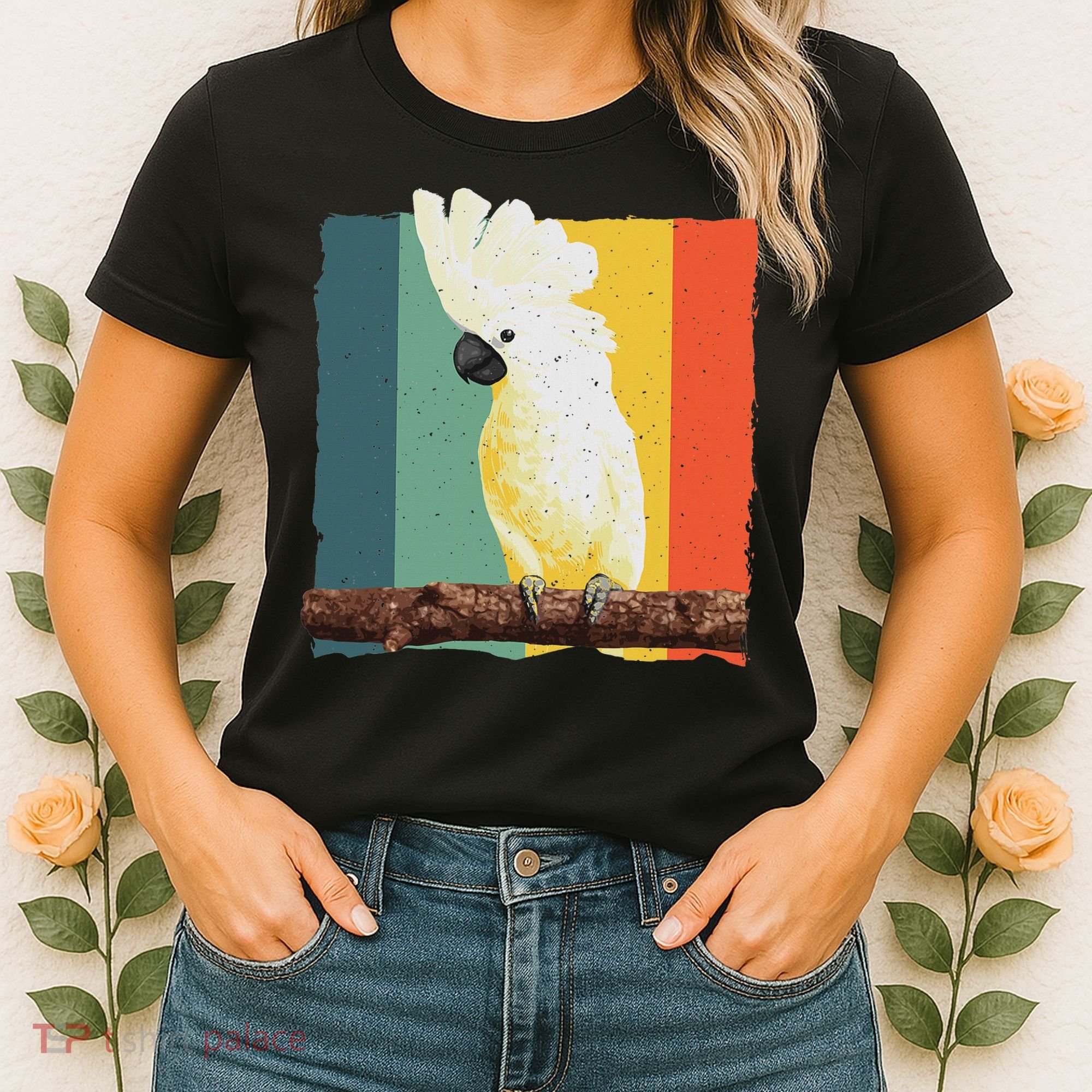 Cool Cockatoo Art For Women Parrot Lover Goffin Cockatoo Women's T-Shirt