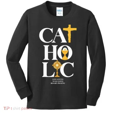 Catholic Kids Long Sleeve Shirt
