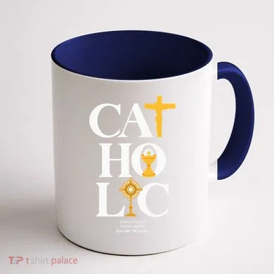 Catholic Coffee Mug back
