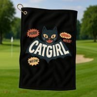 Catgirl Golf Towel thumb 1