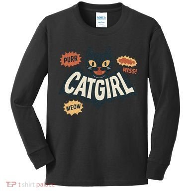 Catgirl Kids Long Sleeve Shirt