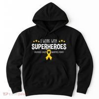 Childhood Cancer Awareness Rn Nurse Pediatric Oncology Hoodie thumb 0