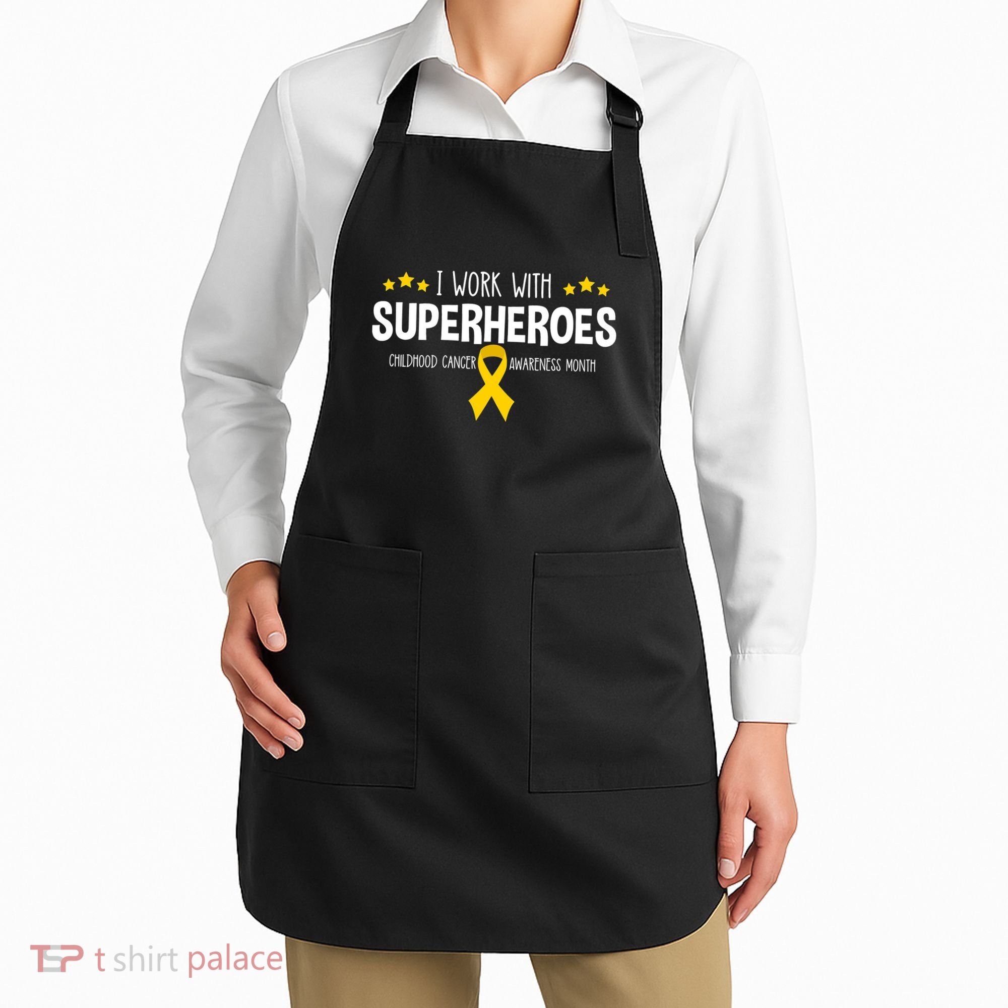 Childhood Cancer Awareness Rn Nurse Pediatric Oncology Apron