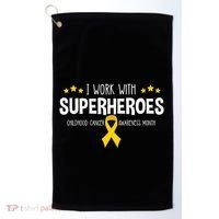 Childhood Cancer Awareness Rn Nurse Pediatric Oncology Golf Towel thumb 0