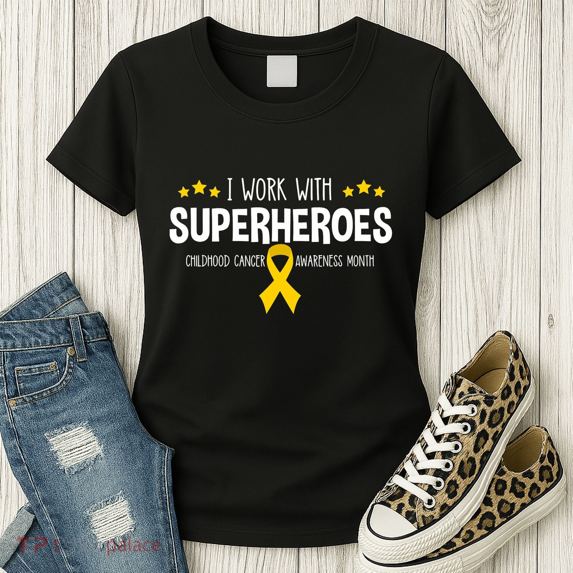 Childhood Cancer Awareness Rn Nurse Pediatric Oncology Women's T-Shirt