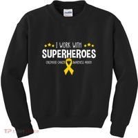 Childhood Cancer Awareness Rn Nurse Pediatric Oncology Kids Sweatshirt thumb 0