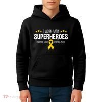 Childhood Cancer Awareness Rn Nurse Pediatric Oncology Kids Hoodie thumb 4