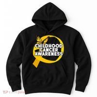 Childhood Cancer Awareness Butterfly Ribbon Hoodie thumb 0