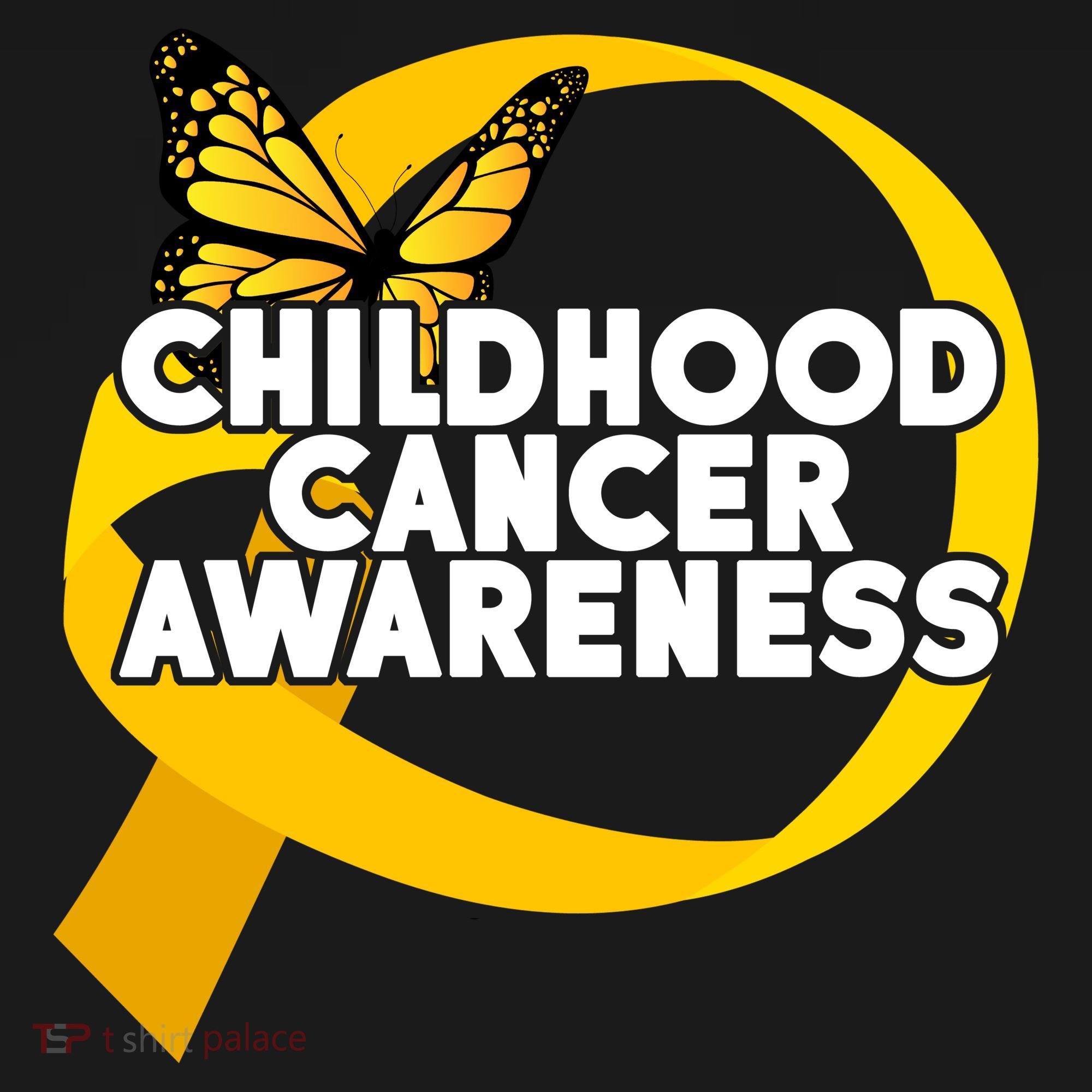 Childhood Cancer Awareness Butterfly Ribbon Sustainable Bucket Hat