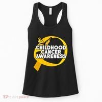Childhood Cancer Awareness Butterfly Ribbon Women's Tank Top thumb 0
