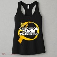 Childhood Cancer Awareness Butterfly Ribbon Women's Tank Top thumb 3