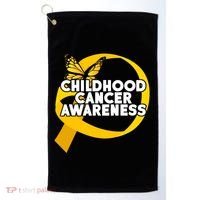 Childhood Cancer Awareness Butterfly Ribbon Golf Towel thumb 0