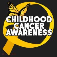 Childhood Cancer Awareness Butterfly Ribbon Golf Towel thumb 3
