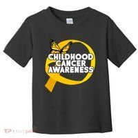 Childhood Cancer Awareness Butterfly Ribbon Toddler T-Shirt thumb 0