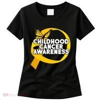 Childhood Cancer Awareness Butterfly Ribbon Women's T-Shirt thumb 0