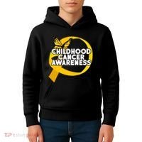 Childhood Cancer Awareness Butterfly Ribbon Kids Hoodie thumb 4