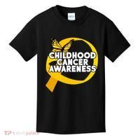 Childhood Cancer Awareness Butterfly Ribbon Kids T-Shirt thumb 0