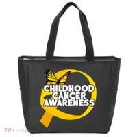 Childhood Cancer Awareness Butterfly Ribbon Tote Bag thumb 0