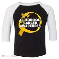 Childhood Cancer Awareness Butterfly Ribbon Toddler Fine Jersey T-Shirt thumb 0