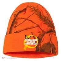 Childhood Cancer Awareness Butterfly Ribbon Kati Licensed 12" Camo Cuffed Beanie thumb 0