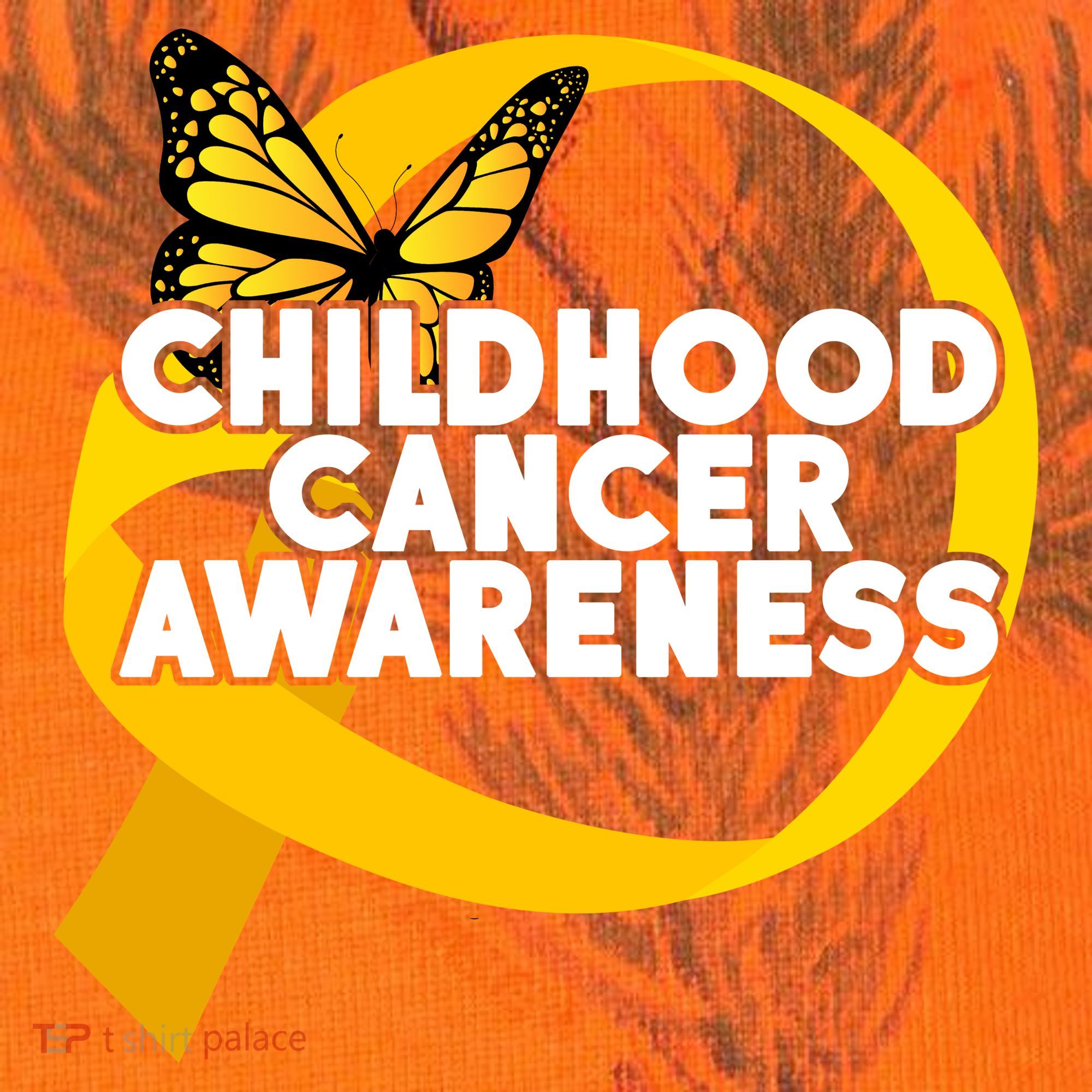 Childhood Cancer Awareness Butterfly Ribbon Kati Licensed 12" Camo Cuffed Beanie