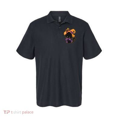 Cute Cat And Mouse Halloween Witch Polo