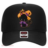 Cute Cat And Mouse Halloween Witch Hat thumb 0