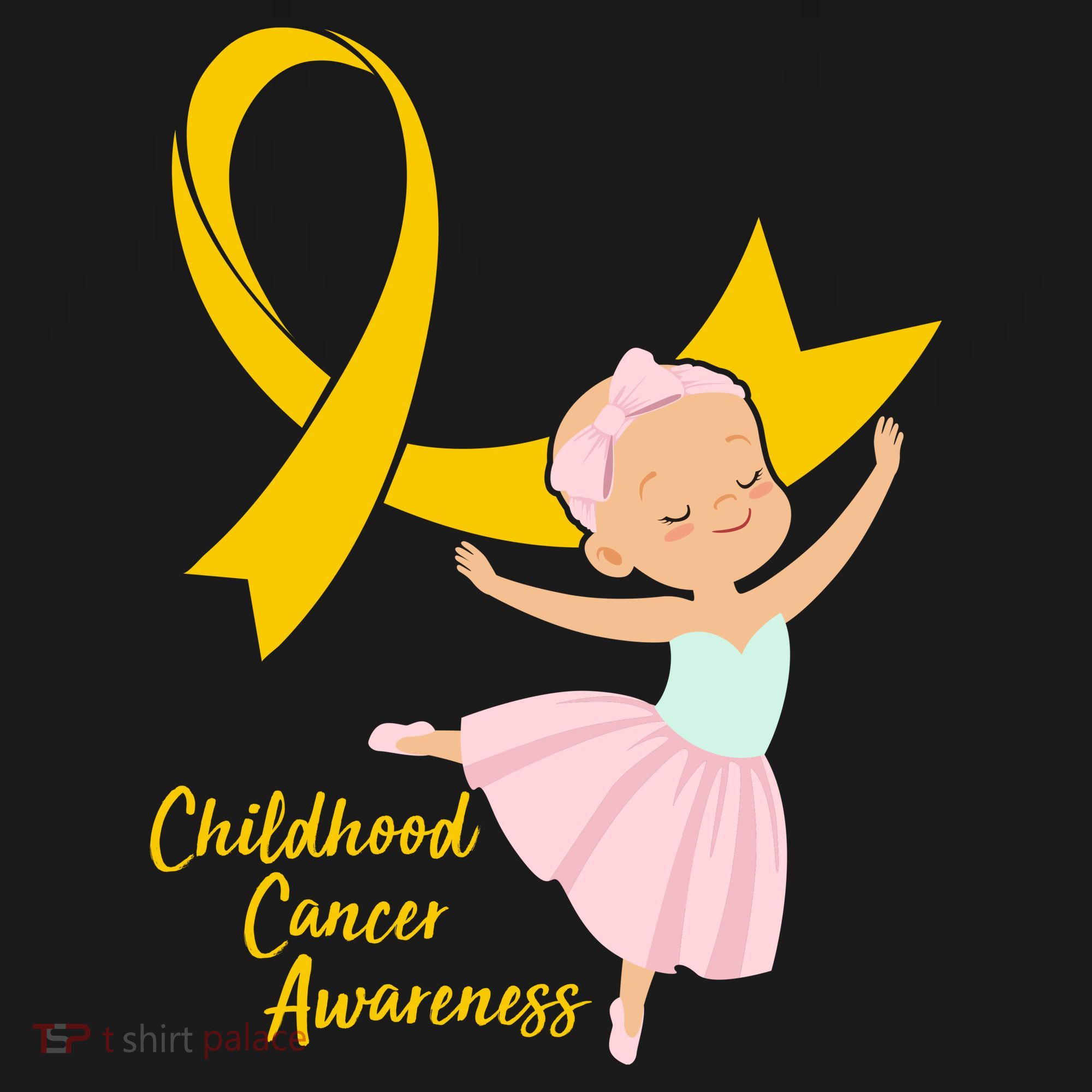Childhood Cancer Awareness Yellow RIbbon Ballerina Women's Tank Top