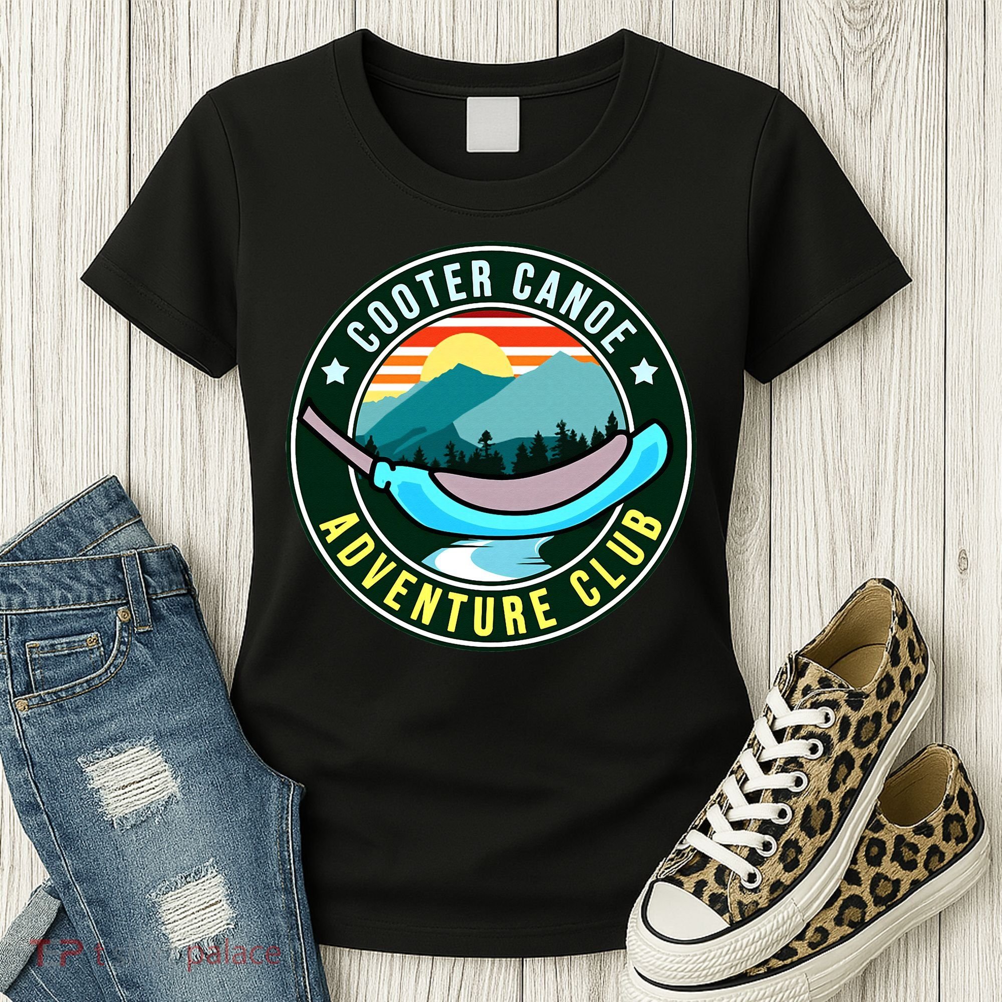 Cooter Canoe Adventure Club Funny ICU ER Nurse Life Nursing Women's T-Shirt