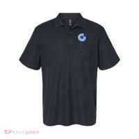 Colon Cancer Awareness Sunflower Periwinkle Ribbon Polo thumb 0