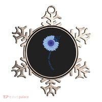 Colon Cancer Awareness Sunflower Periwinkle Ribbon Ornament thumb 0