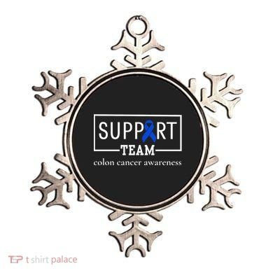 Colon Cancer Awareness Support Team Ornament