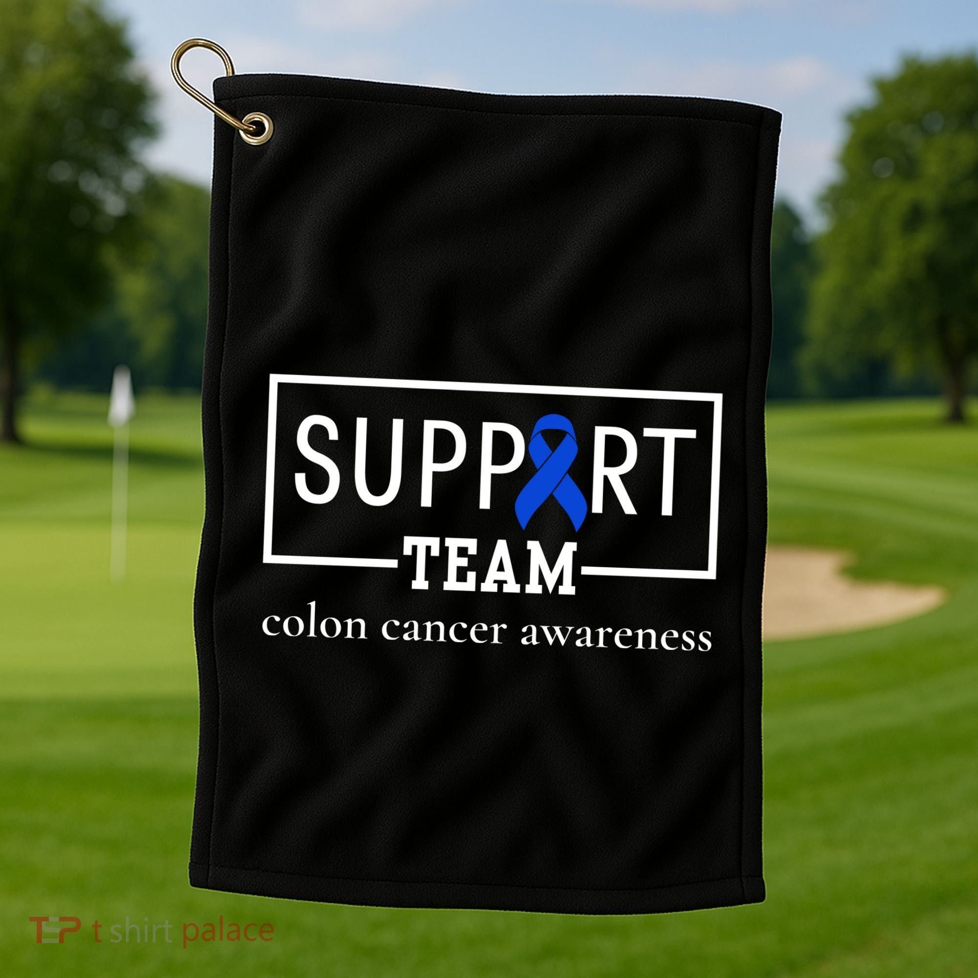 Colon Cancer Awareness Support Team Golf Towel