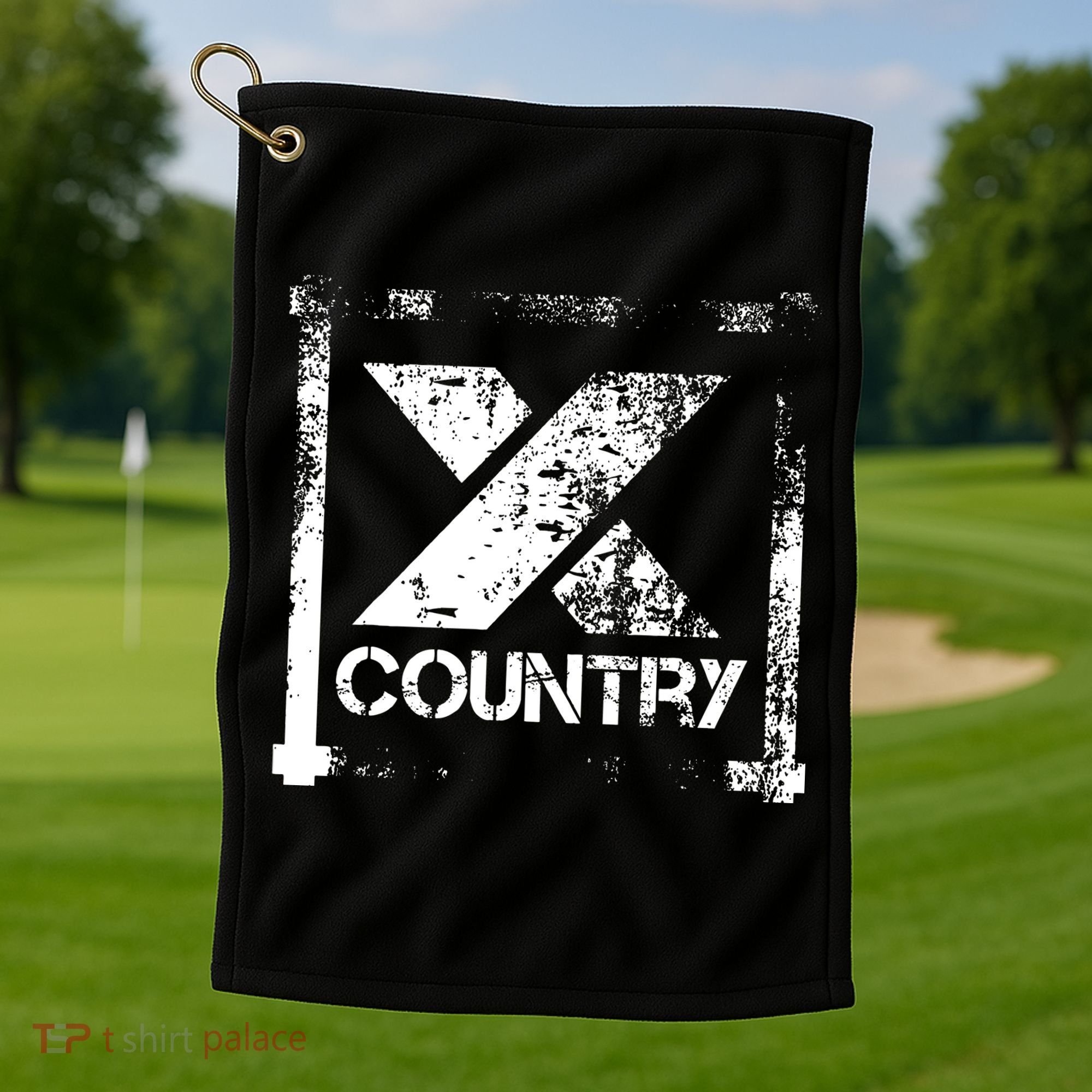Cross Country Athlete Track Running Golf Towel