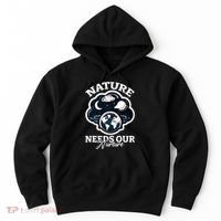 Climate Change Awareness Print Hoodie thumb 0