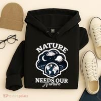 Climate Change Awareness Print Hoodie thumb 4