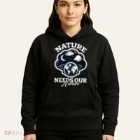 Climate Change Awareness Print Hoodie thumb 5