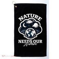 Climate Change Awareness Print Golf Towel thumb 0