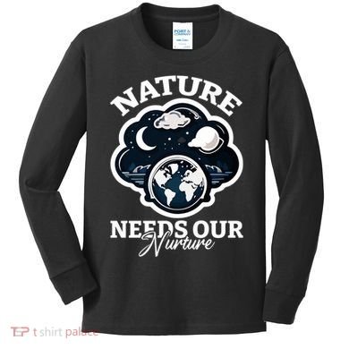 Climate Change Awareness Print Kids Long Sleeve Shirt