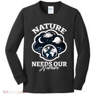 Climate Change Awareness Print Kids Long Sleeve Shirt thumb 0
