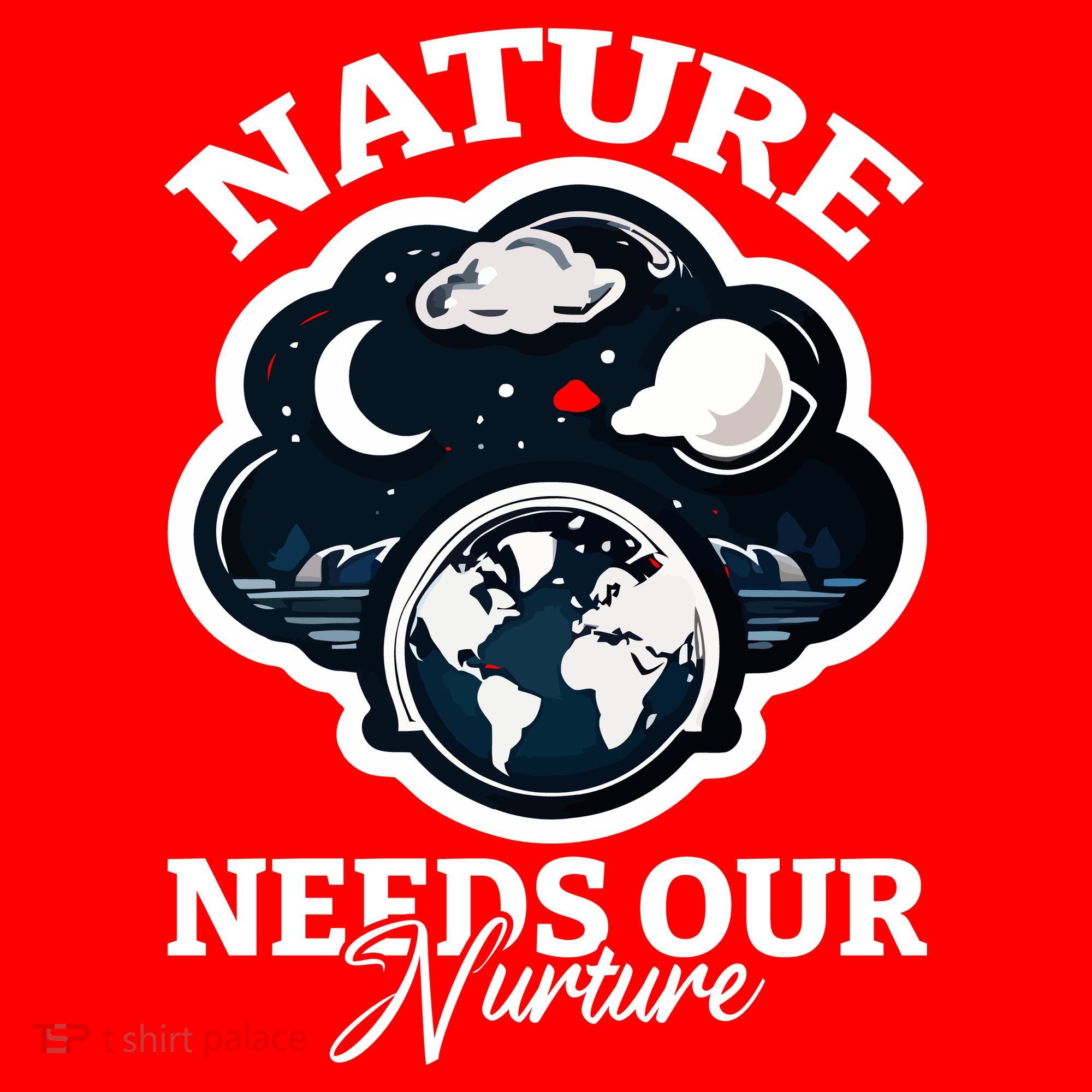 Climate Change Awareness Print Santa Hat