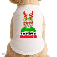 Funny Hipster Christmas Party Cat Doggie Tank thumb 0