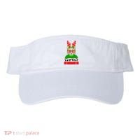Funny Hipster Christmas Party Cat Visor thumb 0