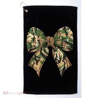 Camo Coquette Bow Hunting Camouflage Old Hunter Golf Towel thumb 0