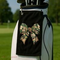 Camo Coquette Bow Hunting Camouflage Old Hunter Golf Towel thumb 2