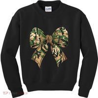 Camo Coquette Bow Hunting Camouflage Old Hunter Kids Sweatshirt thumb 0