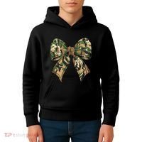 Camo Coquette Bow Hunting Camouflage Old Hunter Kids Hoodie thumb 4