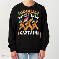Christmas Cookie Baking Team Captain Gingerbread Apron Women's Sweatshirt thumb 0